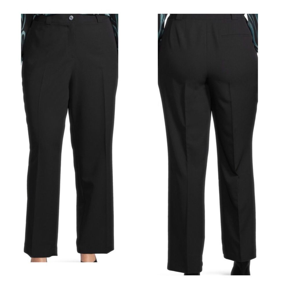 Worthington 20W Black Modern Fit Pants